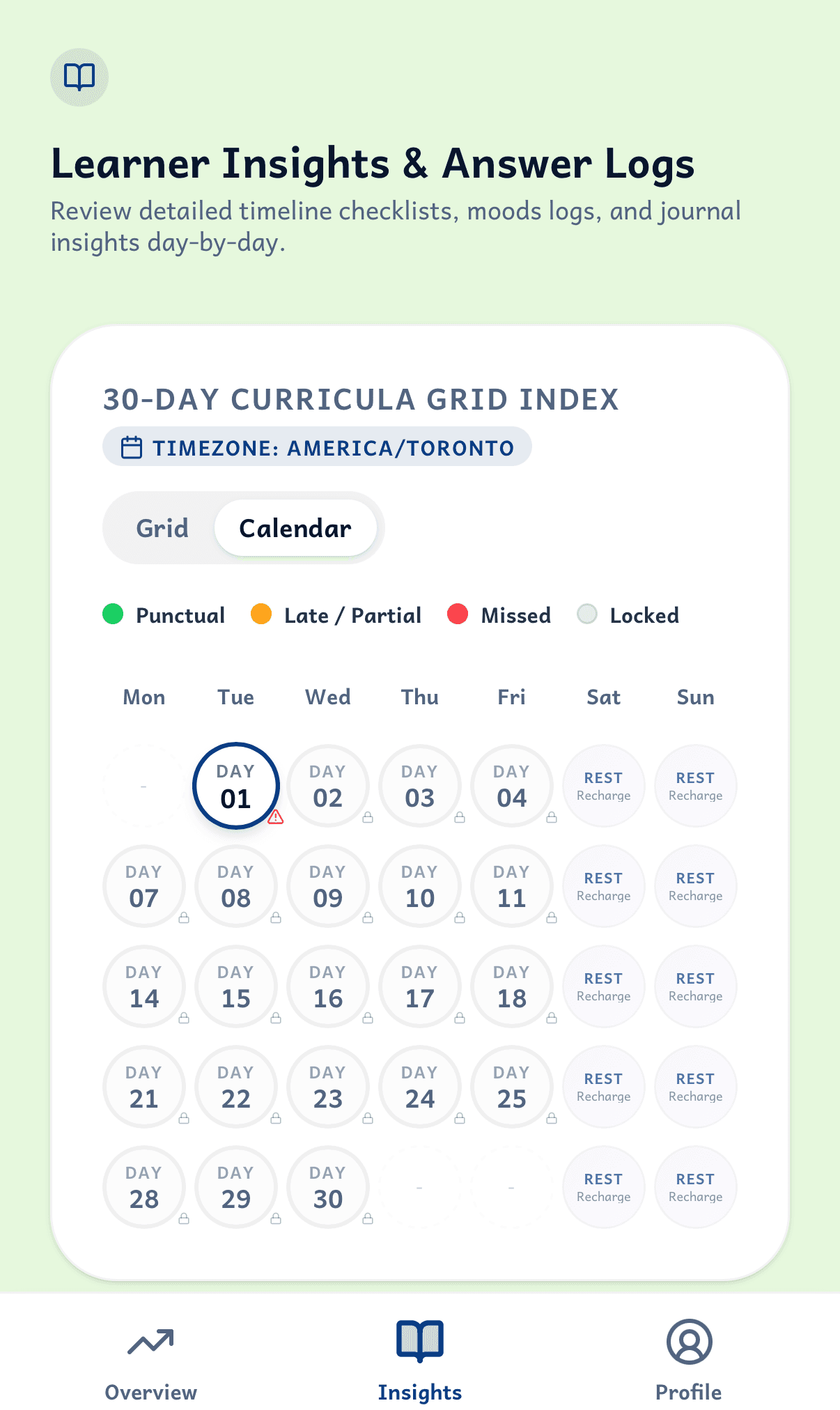 Learner Mood Log Response