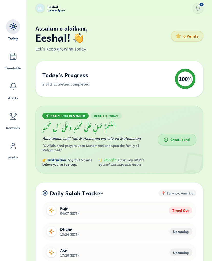 Daira Learner Dashboard